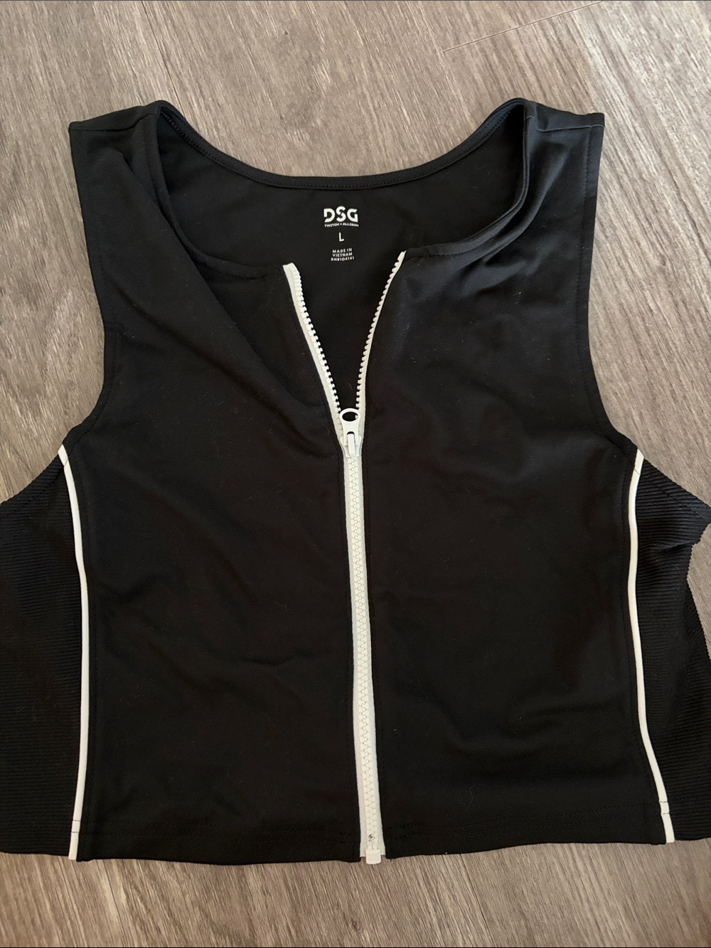 DSG Women’s Zip Crop Active Top Size L